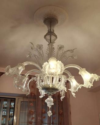 Lampadario vetro di murano