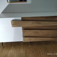 como comodini laccati gambe ferro frontale rovere