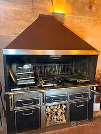 Griglia professionale a legna 3 griglie Tuscany W