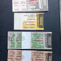 Vecchi biglietti Juventus anni 80 
