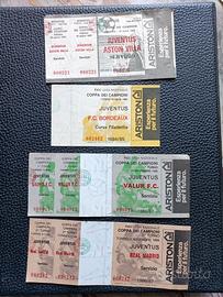 Vecchi biglietti Juventus anni 80 