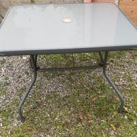 TAVOLO DA GIARDINO 80x90 CON OMBRELLONE