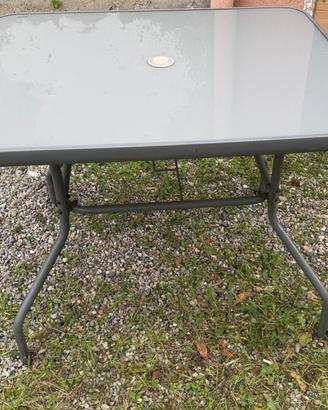 TAVOLO DA GIARDINO 80x90 CON OMBRELLONE