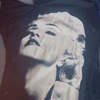 3 Canotte/Top vintage Madonna-nera/bianca/grigia