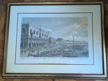 Stampa d'arredo Venezia (Canaletto) con cornice