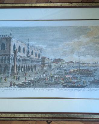 Stampa d'arredo Venezia (Canaletto) con cornice