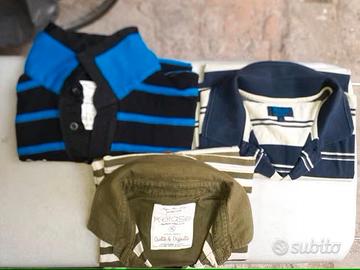 SET 3 POLO A RIGHE DA UOMO TAGLIA XL
