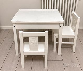 Set IKEA KRITTER tavolino + 2 sedie bambini