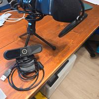 microfono e web cam professionali per pc 