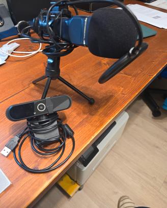 microfono e web cam professionali per pc 