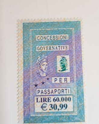 vecchia Marca da bollo passaporto