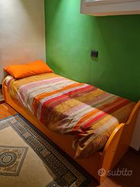 letto singolo con letto a scomparsa