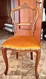 Set 6 sedie in legno