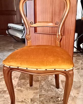 Set 6 sedie in legno