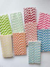 Cannucce di carta monouso per festa