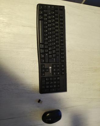 Tastiera e mouse wireless
