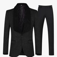 Abito Elegante Uomo 3 Pezzi Nero