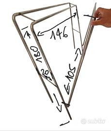 Telaio tendalino barca INOX