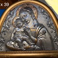 Bassorilievo in argento 925 e oro 24k di Guerrini