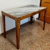 Tavolo Artigianale con Top Effetto Oceano