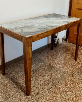 Tavolo Artigianale con Top Effetto Oceano