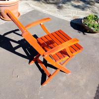 Sedia da esterno – legno massello.