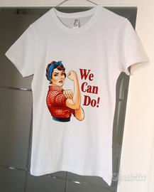 T-shirt Bianca Donna manica corta Taglia S