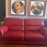 Divano in pelle vera nuovissimo