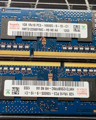 RAM SODIMM Hynix 1GB DDR3 PC3-10600S