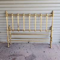 Letto matrimoniale in ottone massiccio