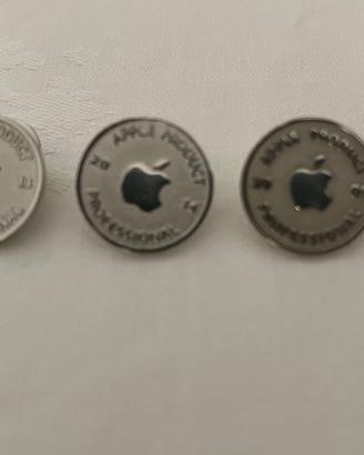 Lotto 3 Spille Vintage Apple Product Professional