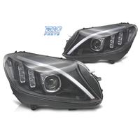 FARI PER MERCEDES CLASSE C W205 14-18 LED FONDO NE