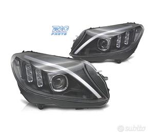 FARI PER MERCEDES CLASSE C W205 14-18 LED FONDO NE