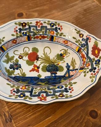 Salsiera Ceramica di Faenza - Decoro Garofano