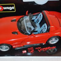modellino dodge viper rt10 1992 1-18