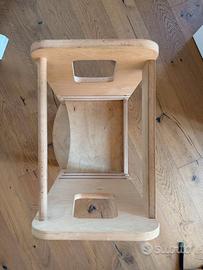 Scaletta/Torre Montessoriana in legno naturale
