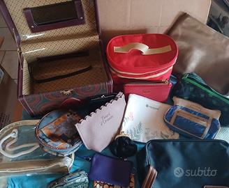 Beauty case, borselli, portamonete e portatrucchi