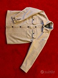 giacca camicia H&M beige taglia M oversize