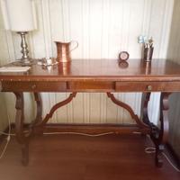 Consolle scrivania a lira con cassetti - XX sec.