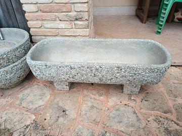 Fioriera in sasso artigianale