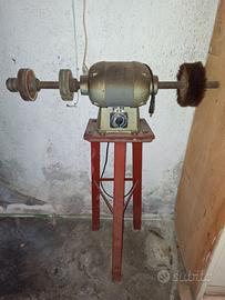 Smerigliatrice / Spazzolatrice d'epoca da officina