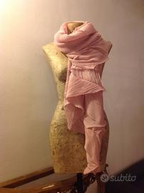 Stola plisettata (non e’ cinese)  in seta