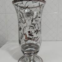 Vaso Vintage decoro argento