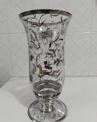 Vaso Vintage decoro argento