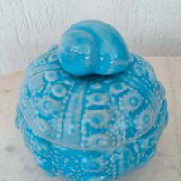 scatolina portagioie ceramica celeste