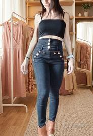 Jeans slim vita alta Elisabetta Franchi 