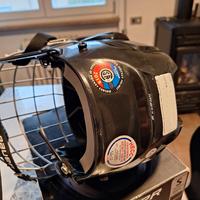 casco protezione hockey