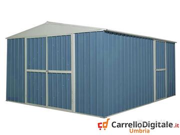 Box prefabbricato in acciaio 360x430cm 185kg blu