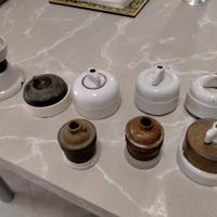 Elettricità interuttori in porcellana e rame