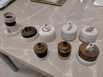 Elettricità interuttori in porcellana e rame